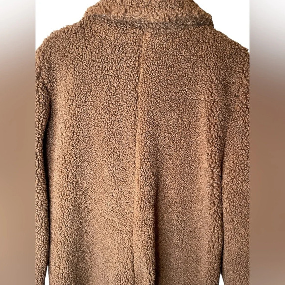 ASTR The Label Freddie Faux Fur Teddy Long Coat Size Medium In Chestnut Sherpa - Picture 7 of 12